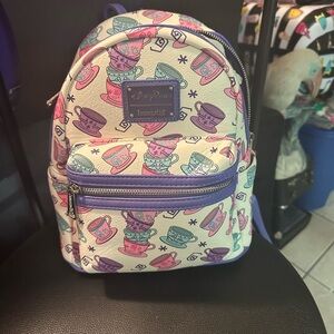 Loungefly Kids Backpack with Teacup Design - Cream, Pink, Purple, Blue